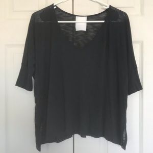 CLEAR OUT SALE Tylie Malibu Black Oversized Tee XS